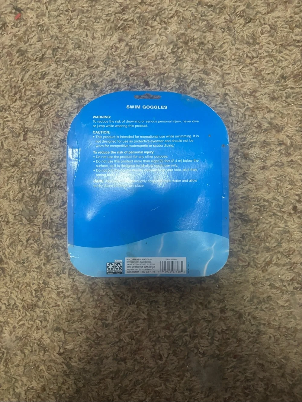 3-Pack Youth Swim Goggles (Ages 8+) — UV Protection & Latex-Free NWT